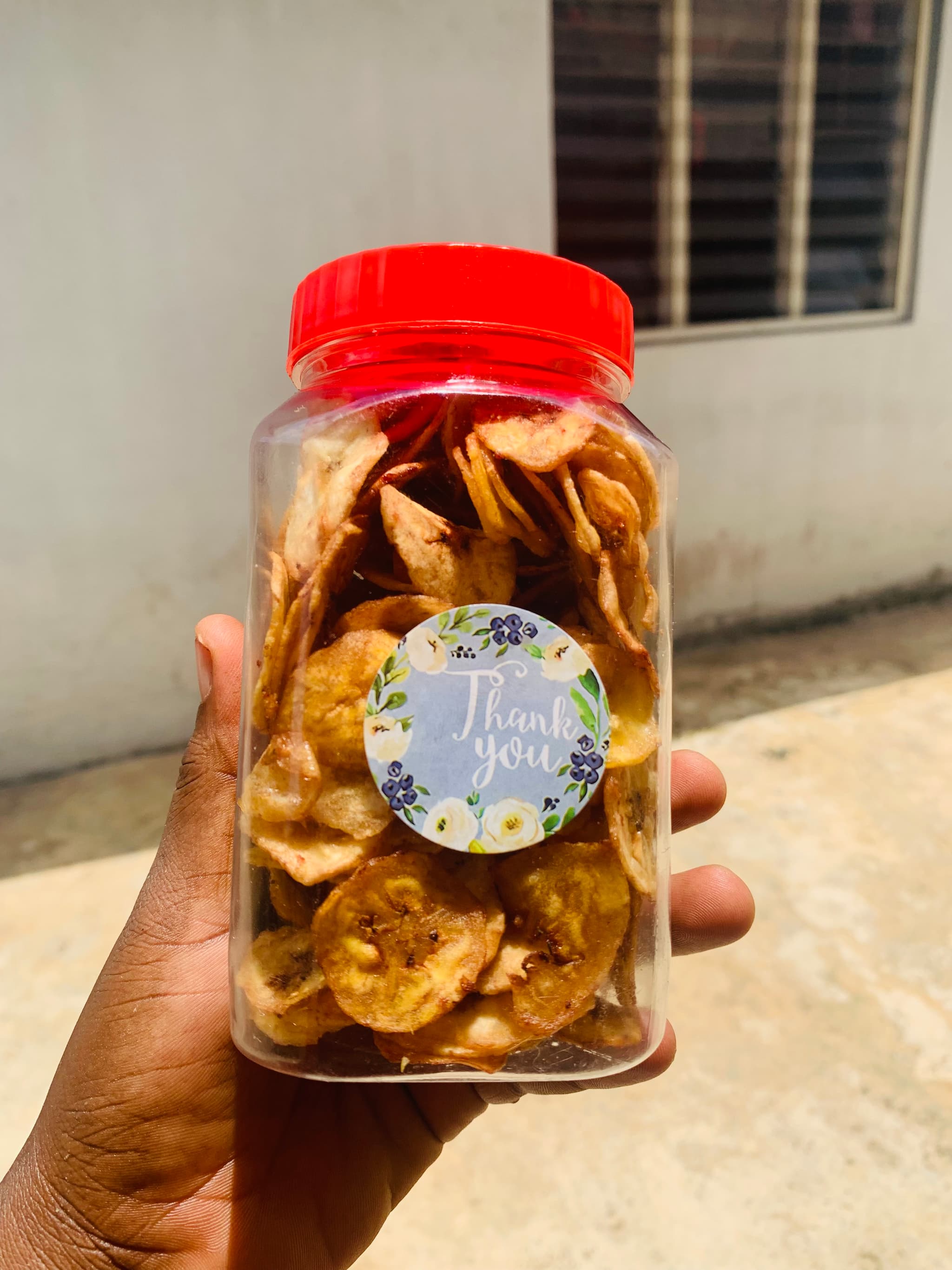 Plantain chips small jar